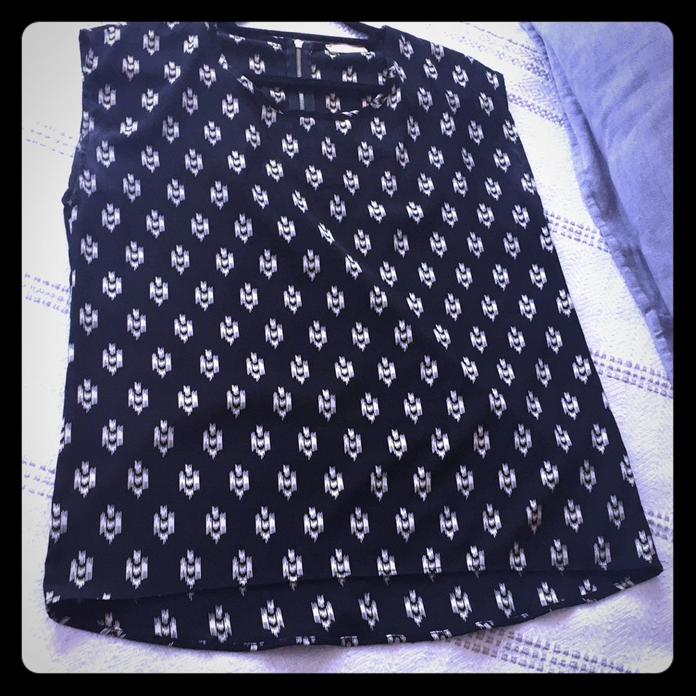 Paper Kite Black patterned Top - Sz M